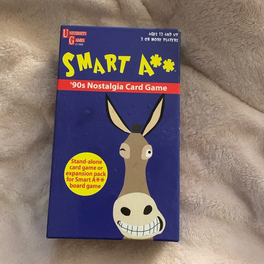 University Games Smart Ass 90's Nostalgia Card Game Stand Alone